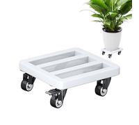 Support de sur Roues: Base de Pot en métal Durable, Plateau Mobile avec Roues Lisses, Plate-Forme de Support Stable pour conteneurs de Fleurs | Organisateur d'extérieur Pratique pour Les