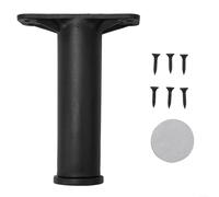 Support de surélévation de meubles avec design télescopique réglable pour support de poutre de lit, combinant des matériaux en acier et plastique avec méthode de fixation par vis (15-25 cm)