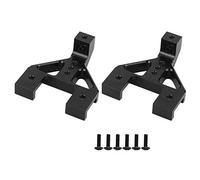 Support de suspension avant et arrière, outils d'amortissement, voiture sur chenilles RC, accessoires de voiture RC, alliage d'aluminium durable, noir, bleu, argent, lot de 2, (Black 680028b)