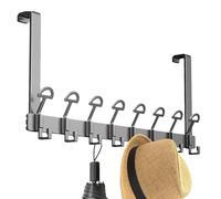 Support de suspension de porte - Cintre de porte pour vêtements - Organisateur de salle de bain robuste - Support de rangement pour salle de bain - Support avec design arrondi pour économiser de