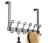 Support de suspension de porte - Cintre de porte pour vêtements - Organisateur de salle de bain robuste - Support de rangement pour salle de bain - Support avec design arrondi pour économiser de