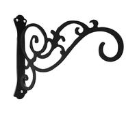 Support de suspension de - Support de suspendues | Crochet de lanterne en métal noir avec roulement fort | Crochets décoratifs muraux en fer en plein air | Chimes à vent Resis