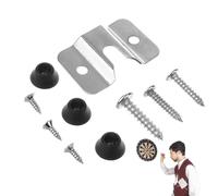 Support de Suspension Fléchettes - 7.87 inches Acier Montage | Conception en U Durable - Installation Facile avec Vis et Joints Inclus pour Jeux de Fléchettes Maison ou Club