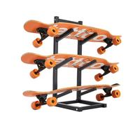 Support De Suspension for Présentoir De Planche À roulettes, Support De Sol for Supports De Planche À roulettes, Présentoir De Snowboard, for Garages, Clubs Et Magasins De Skate(Black,3-Layer)
