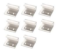 Support de suspension pour carrelage, lot de 8 supports d'affichage en acier inoxydable de 20 mm pour carreaux de céramique, fixation murale, crochets pour tableaux (argenté)