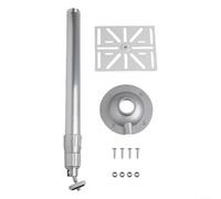Support de suspension vertical pour caméra dôme PTZ : support de sécurité extensible de 30 à 60 cm en aluminium robuste pour mur ou plafond Argenté (30-60 cm)