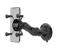 Support de t l phone X-Grip de RAM Mounts avec ventouse verrouillage rotatif RAM RAM-B-166-UN7U avec bras moyen pour pare-brise de v hicule
