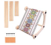 Support de Table à Broder Réglable, Métier à Broder de Table, Cadre à Broder en Bois, Support Carré à Broder, Kit de Cerceau à Broder, Accessoires de Couturepour Travaux Manuels et Projets