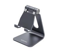 Aisens Support de bureau Taille M réglable 1 pivot pour téléphone/tablette Gris