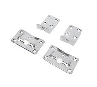 Support de table amovible en acier inoxydable, support de montage détachable robuste de qualité marine pour camping-car, yacht, navire, ménage, paire de supports en acier