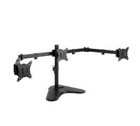 Support de Table avec 3 Bras, Compatible avec écrans de 17 à 27 Pouces, réglage de la Hauteur et de l'angle, matériau résistant et Durable.