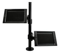 Support de table double support 360° verrouillable pour iPad Mini en noir