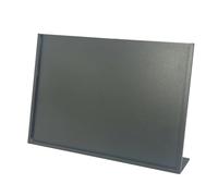 Support de table en acier inoxydable A4, support de menu en forme de L pour bar et hôtel, affichage d'affiche d'automne, support de panneau de boisson, noir (A3 - 42 x 29,7 cm)