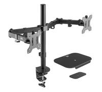 Support de table Maclean pour 2 écrans LCD 17-32" max 8 kgx2 + plaque de montage