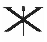 Support de table-Pied de table - VENTE-FLASH - à manger en forme d'araignée, noir, 120 x 68 x (72-73) cm, acier @64715778