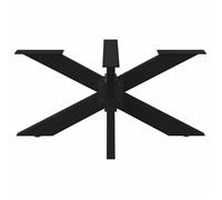 Support de table-Pied de table - VENTE-FLASH - basse en forme d'araignée noir 98 x 58 x (42-43) cm en acier @33951908