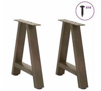 Support de table-Pieds de table - VENTE-FLASH - basse en forme de A, 2 pièces, 38 x (42-43) cm, acier @85190228
