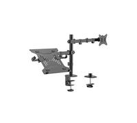 Support de table pivotant et inclinable pour ordinateur portable et moniteur/TV 9 kg de 17 à 32 - Couleur noire