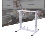 Support de table pliable en métal pour camping-car - Base pliable pour dinette, caravane, bateau et utilisation en extérieur - Solution durable et portable