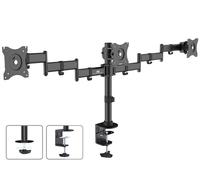 Maclean Support triple écran 13-27" bras moniteur rotatif inclinable pour bureau
