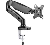 Support de table pour écran ICY BOX IB-MS303-T simple 25,4 cm (10\ ) - 68,6 cm (27\ ) réglable en hauteur, inclinable, mobile