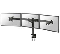 Neomounts FPMA-D700D3 - Kit de montage - pour 3 écrans LCD - noir - Taille d'écran : 10"-27" - pinces montables, montrable sur bureau Noir G