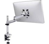 Support de table pour écran SpeaKa Professional SP-1624924 25,4 cm (10) - 76,2 cm (30) réglable en hauteur, inclinable, mobile, rotatif argent-noir Noir G