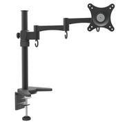 Support de table pour moniteur 10 - 27 bras avec 2 coudes et support pivotant max. vesa 100x100 jusqu'à 10kg
