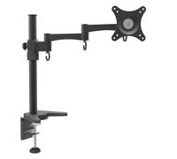 Support de table pour moniteur 10 - 27 bras avec 2 coudes et support pivotant max. vesa 100x100 jusqu'à 10kg
