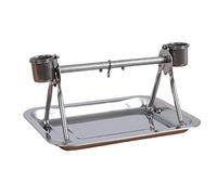 Support de table pour perroquet avec tasses d'alimentation Jouet d'entraînement pour calopsittes