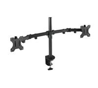 Support de table Tooq avec bras articulés pour 2 écrans 13 -32 - Pivotant et inclinable - Gestion