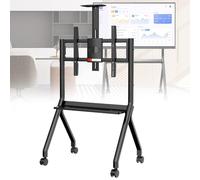 Support de tableau intelligent avec roues verrouillables, chariot à roulettes interactif portable, hauteur réglable, pour salle de t bureau