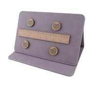 Support de tableau pliable pour le tricot, maintien des patrons de crochet avec de puissants aimants, accessoire portable pour les arts aiguilletés à usage domestique, comprenant (Violette)
