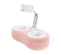 Support de tablette avec oreiller - Support de téléphone pour les genoux | Support de téléphone pour lit avec bol à goûter, convient aux tablettes de 4,7 à 13 pouces, téléphones pour canapé, lit