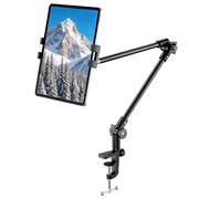 Support de Tablette avec Trépied à 360° pour Téléphone, iPad, 68,6 cm long bras pour webcam, projecteur, caméra pour bureau, pour les appareils de 4,7”-13", iPad Pro 12.9 Air Mini, Galaxy Tabs; Nexus