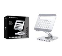 Support de tablette - CONCEPTRONIC - DONN26G - 8 en 1 - Base rotative 360° - Aluminium argenté