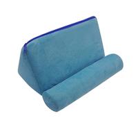 Support de tablette/coussin de lecture multi-angles pour lit et canapé, bleu