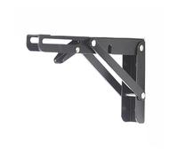 Support de tablette de forte capacité, Lot de 2 équerres triangulaires pliables for étagères murales, 8-20 pouces(14 Inch Length)