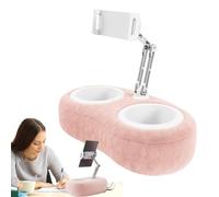 Support de tablette de lit - Support de lecture rembourré réglable avec bol à goûter | Support d'angle pour téléphones tablettes, canapé, voiture, utilisation confortable