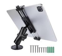 Support de tablette en aluminium avec base de perçage robuste, compatible avec iPad Pro Mini 4,7-15 pouces Samsung Galaxy Tab, support de tablette de voiture pour camion, affaires, bateau, tableau de