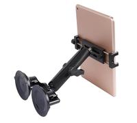 Support de Tablette en Aluminium avec Double Ventouse pour Pare-Brise de Voiture/Bateau, Support de Tablette Compatible avec iPad Air 13" M2 (2024), iPad Pro 12,9" et Autres tablettes de 4,7 à 15",