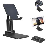 Support De Tablette Pliable,Extensible Et Réglable Pour Bureau,Support De Moniteur Double Pôle Super Robuste Compatible Avec Ipad/Tablettes/Smartphones/Surface Pro/Moniteur Portable(Q880)