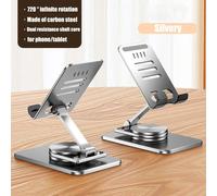 Support De Tablette Portable Rotatif À 360 Degrés,Pour Samsung Galaxy Z Fold 7 6 Flip Iphone,Réglable,Flexible Et Pliable,Support De Téléphone Portable Paresseux.Silvery.