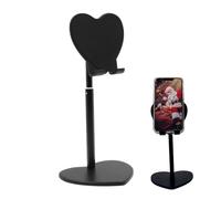 Support de Tablette pour Bureau, Support de Tablette de Bureau | Support de téléphone Portable pour Tablette paresseuse en Forme de cœur en métal,Support de Bureau réglable Universel rétractable pour