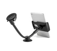 Support de tablette pour voiture, support de pare-brise à large compatibilité avec bras long flexible, ventouse à verrouillage en deux étapes