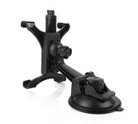Support de tablette réglable à ventouse pour pare-brise/tableau de bord/grille d'aération de voiture pour tablette de 17,8 à 27,9 cm, support de base de sortie, étagère de sortie, cadre de serrage