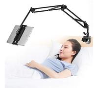 Support de tablette réglable, pliable pour lit, support de tablette universel en aluminium flexible avec rotation à 360 degrés pour iPad/iPhoneX/iPad Pro/N-Switch ou autres appareils de 11,4 à 32,9 cm