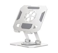 Support de tablette rotatif de bureau - Support de téléphone portable et pliable en métal, réglable à 360, antidérapant, léger et durable