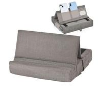 Support de tablette souple - Station d'accueil souple avec poche - Support pliable et léger à 3 angles de vue pour lit, canapé, genou, canapé et lit
