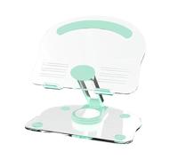 Support de tablette, support de bureau pliable en acrylique avec base rotative à 360°, support de tablette multifonction pour liseuses, téléphones, angle de vue réglable pour la maison, le bureau, la